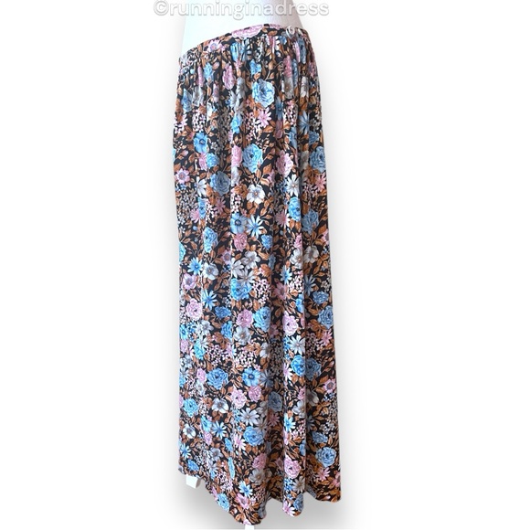 Vintage Handmade Floral Maxi Skirt - Picture 2 of 9